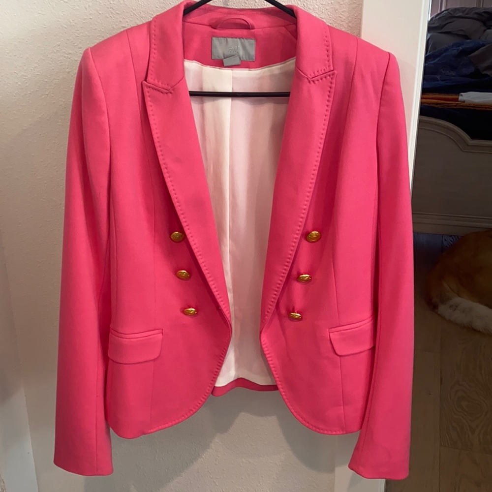blazer with gold buttons